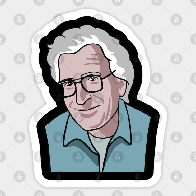 Noam Chomsky Portrait Sticker by isstgeschichte